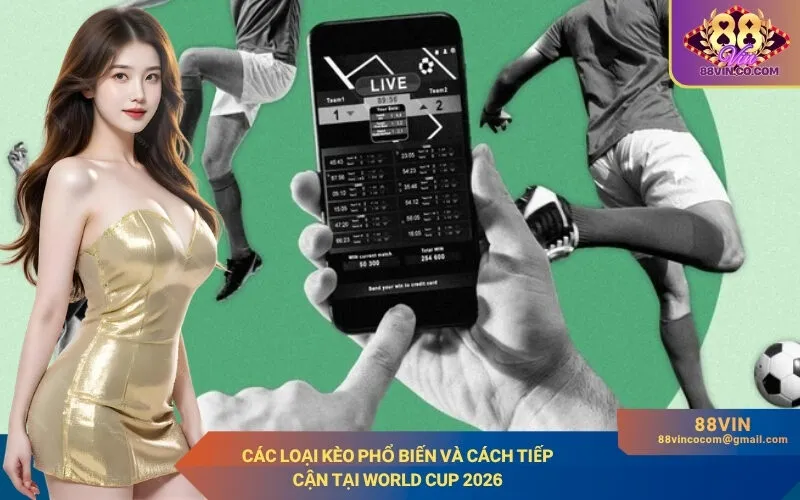 Các loại kèo phổ biến và cách tiếp cận tại World Cup 2026