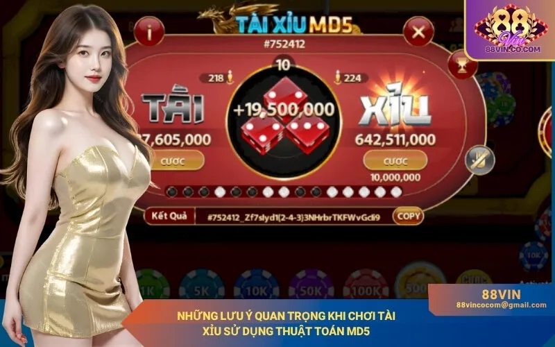 Những lưu ý quan trọng khi chơi tài xỉu sử dụng thuật toán MD5