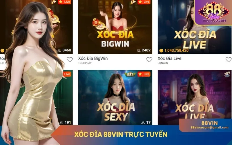 Xóc Đĩa 88Vin Trực Tuyến
